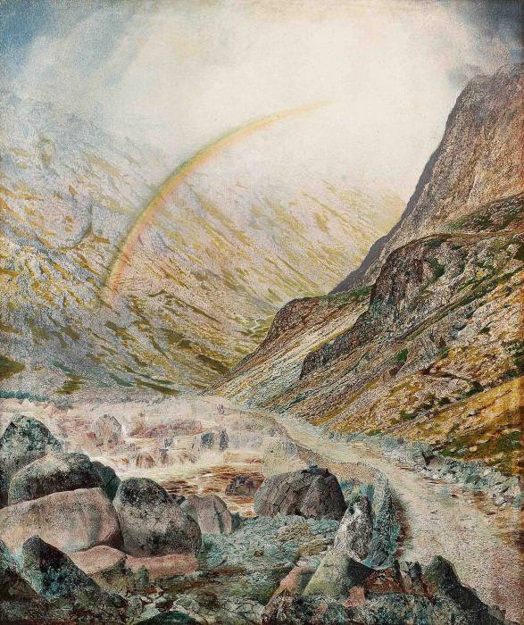 A Mountain Road Flood Time Honister. John Atkinson Grimshaw