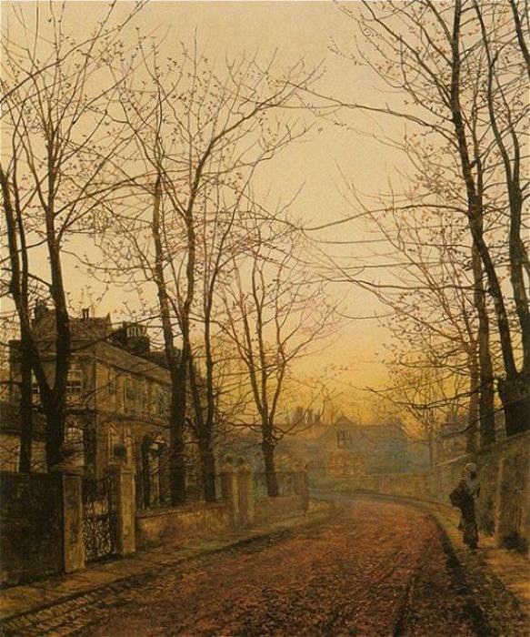 An-Autumn-Idyll. John Atkinson Grimshaw