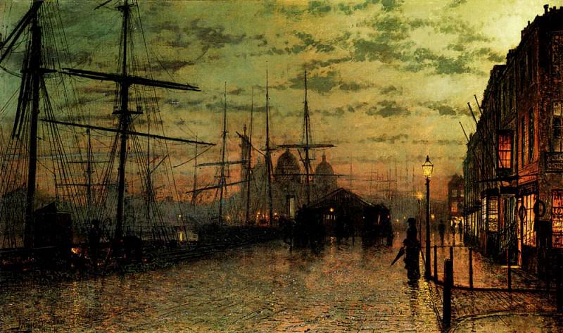Humber-Docks,-Hull. John Atkinson Grimshaw