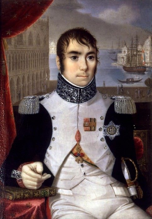 Portrait of Eugene de Beauharnais (1781-1824), Viceroy of Italy in 1805. Giovanni Battista Gigola