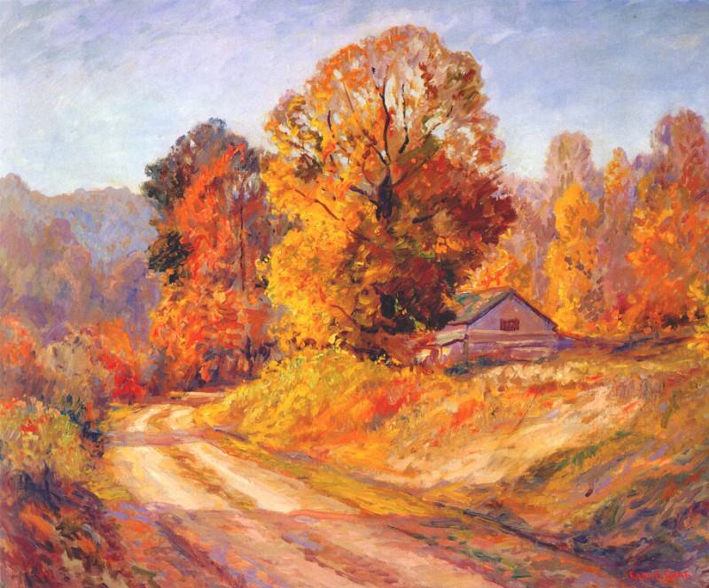 graf down an autumn road. Anton Graff