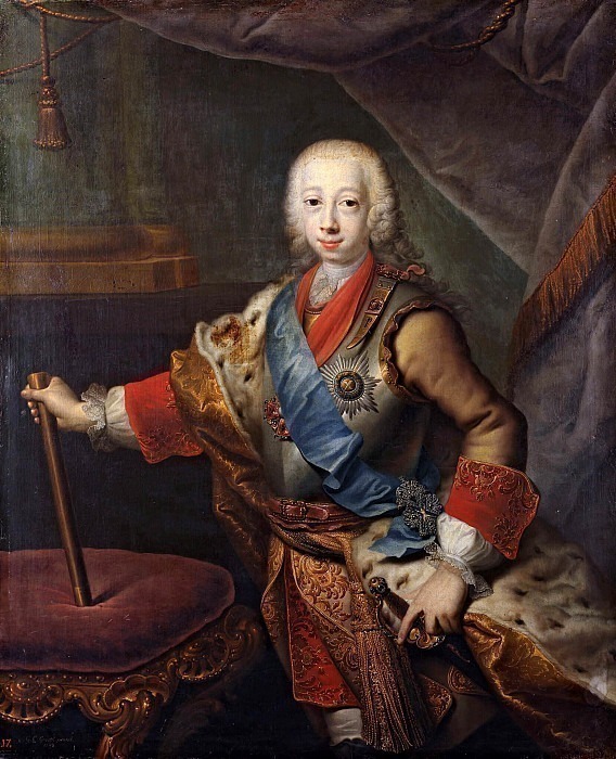 Portrait of Grand Duke Peter Fedorovich. Georg Cristoph Grooth