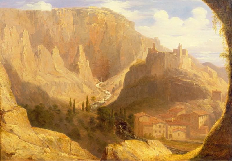 Hill Town in Italy. James William Giles