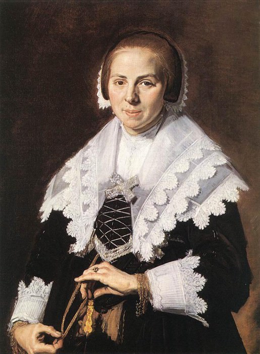 Портрет женщины с веером в руке. Франс Халс