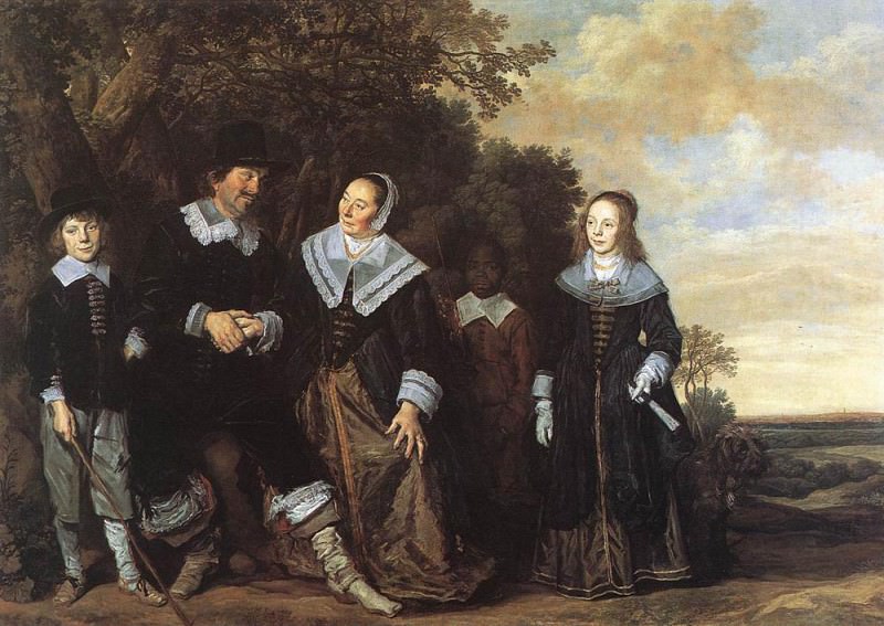 Family Group In A Landscape. Frans Hals