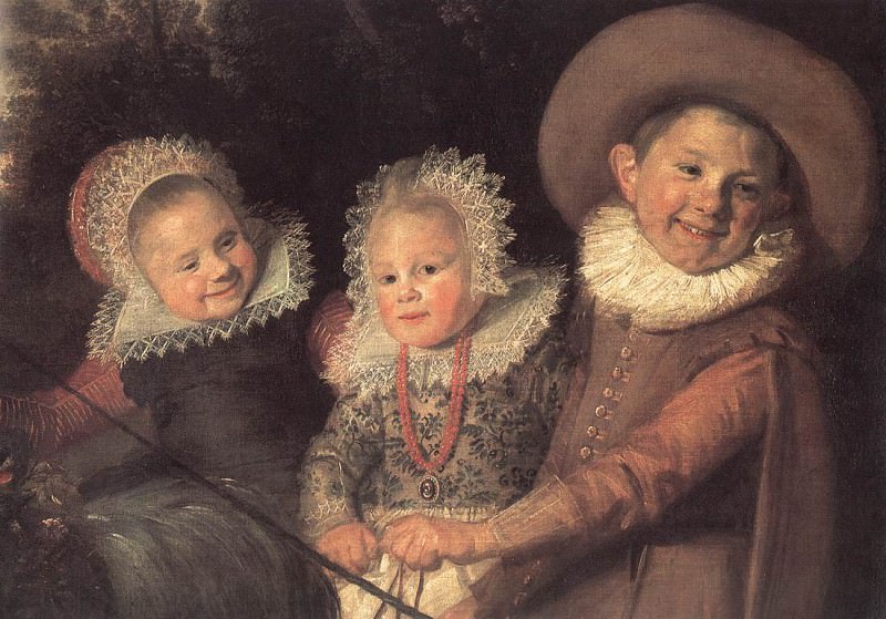 Трое детей, фрагмент, 1620. Франс Халс