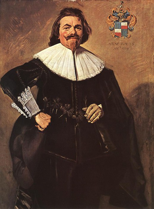 Portrait of Tieleman Roosterman, 1634, Kunsthistorische. Frans Hals