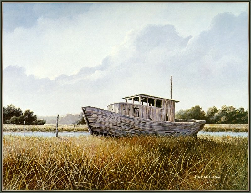 Abandoned Boat. Curwood Harrison