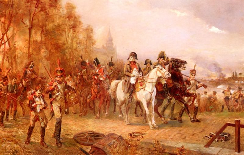 Hillingford Robert Alexander Napoleon With His Troops At The Battle Of Borodino 1812. Robert Alexander Hillingford