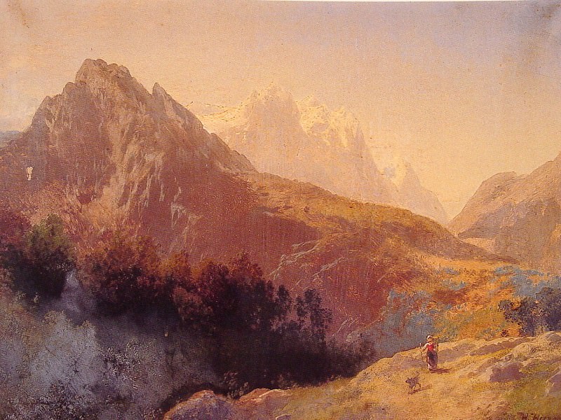In the Alps. Herman Herzog