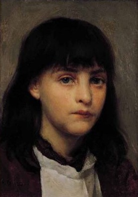 Portrait of a Young Girl. Edwin Harris