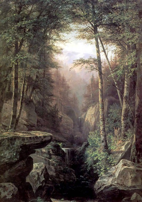 hudson rv sc csg001 rocky gorge-george hetzel 1869. Джордж Хетцель