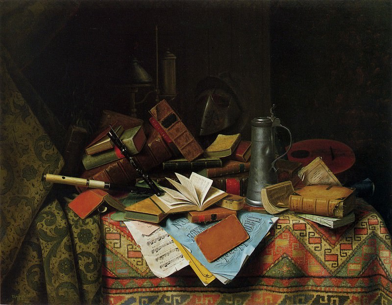 A Study Table. William Michael Harnett
