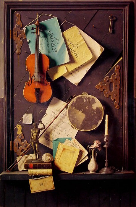 The Old Cupboard Door. William Michael Harnett