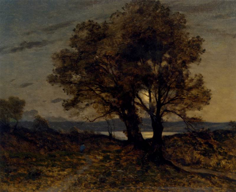 Paysage Au Clair De Lune. Henri-Joseph Harpignies