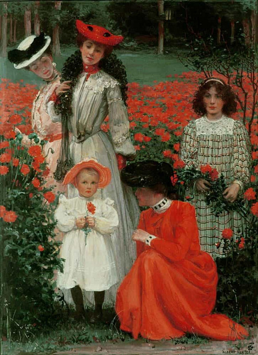 Family Group. Albert Herter