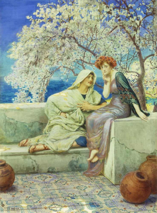 The Courtship. Albert Herter