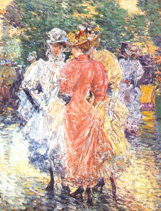 conversation on the avenue 1892. Childe Frederick Hassam