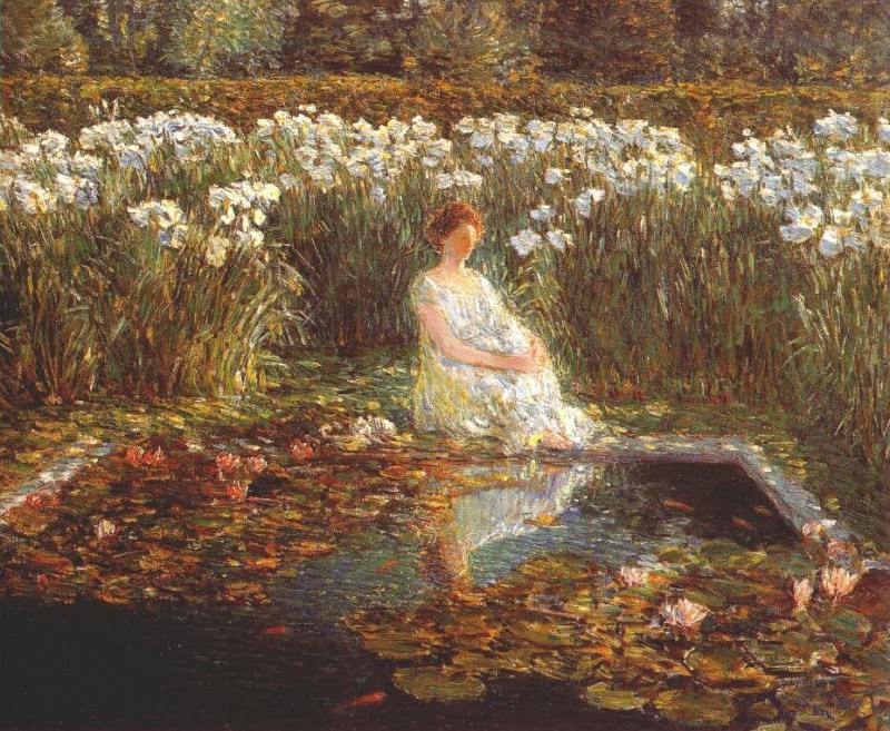 lilies 1910. Childe Frederick Hassam