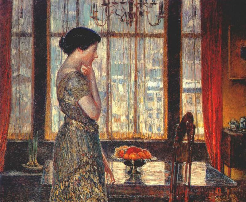 new york winter window 1919. Childe Frederick Hassam