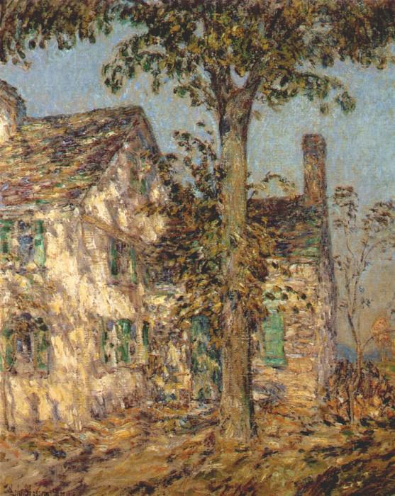 sunlight on an old house (putnam cottage) 1897. Childe Frederick Hassam