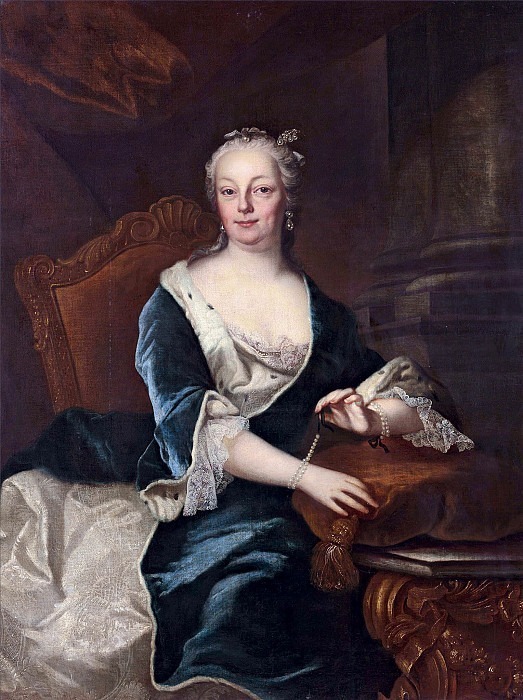 Portrait of the wife of an unknown person with a chamberlain key