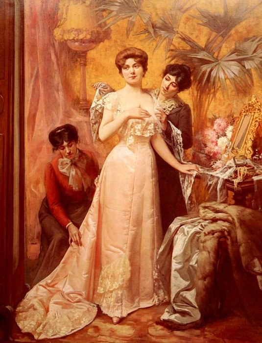 Humbert Louis Preparing For The Ball. Луи Гумберт