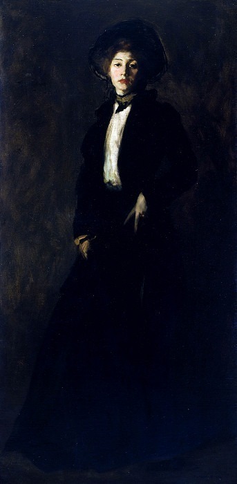 Young Woman in Black. Robert Henri