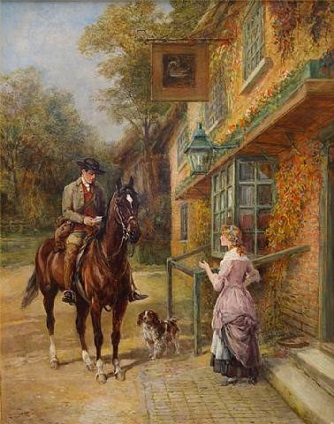 The Village Postman & The Rendezvous Pair. Heywood Hardy