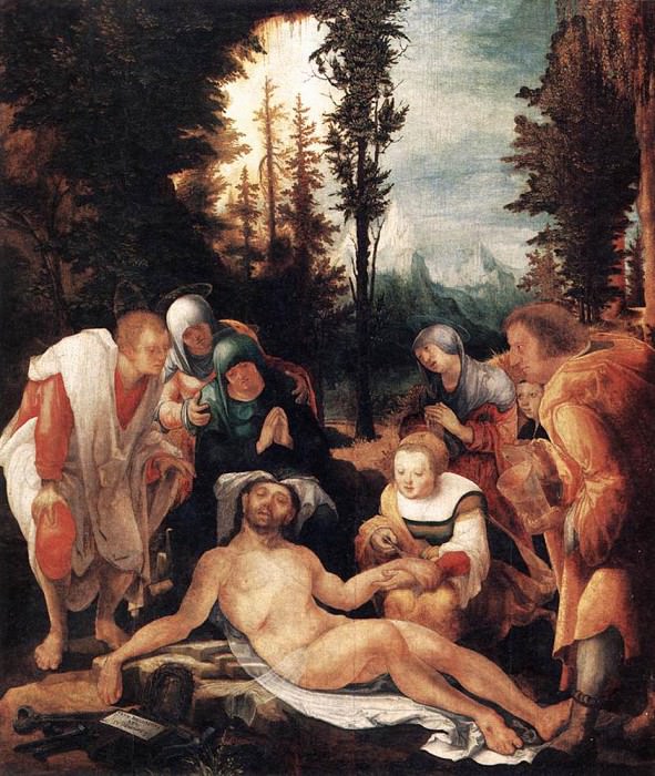 HUBER Wolf The Lamentation of Christ. Wolfgang Huber
