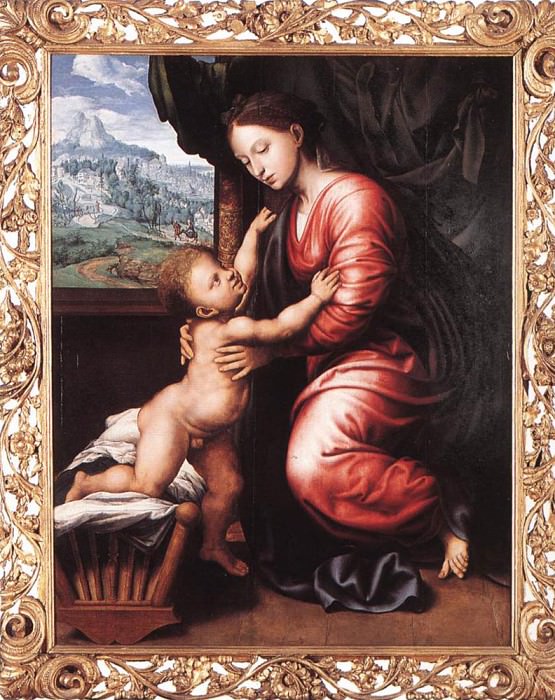 Virgin And Child. Jan Sanders Van Hemessen