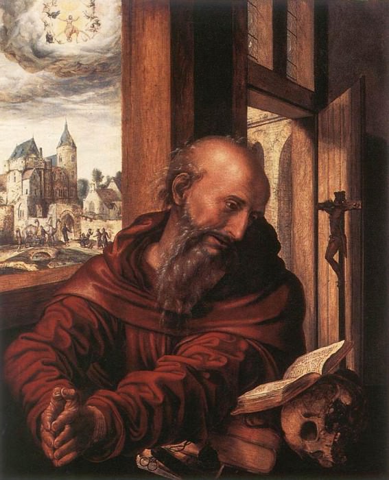 St Jerome. Jan Sanders Van Hemessen