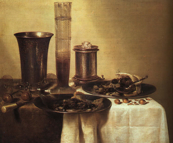 Still Life, 1637, oil on canvas, Musee. Willem Claesz Heda