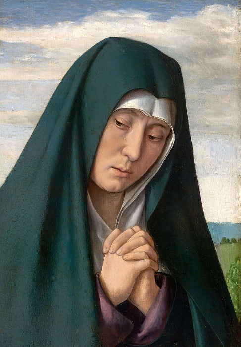 Фрагмент картины ”Христос, несущий крест: Скорбящая Богородица”. Жан Хей (Муленский мастер)