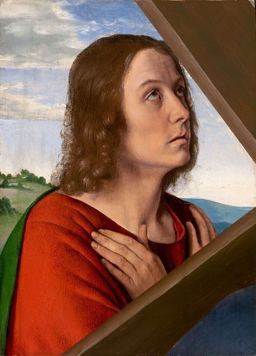 Fragment from Christ Carrying the Cross: Saint John the Evangelist. Jean Hey (The Master of Moulins)