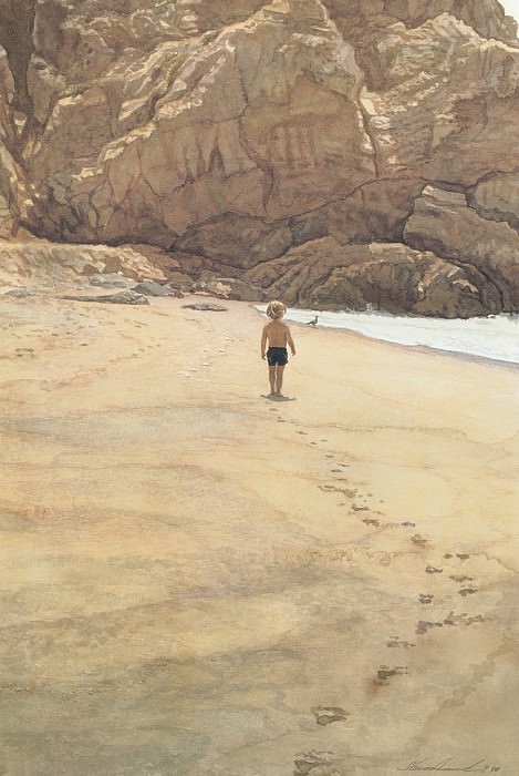 Footprints in the Sand. Steve Hanks