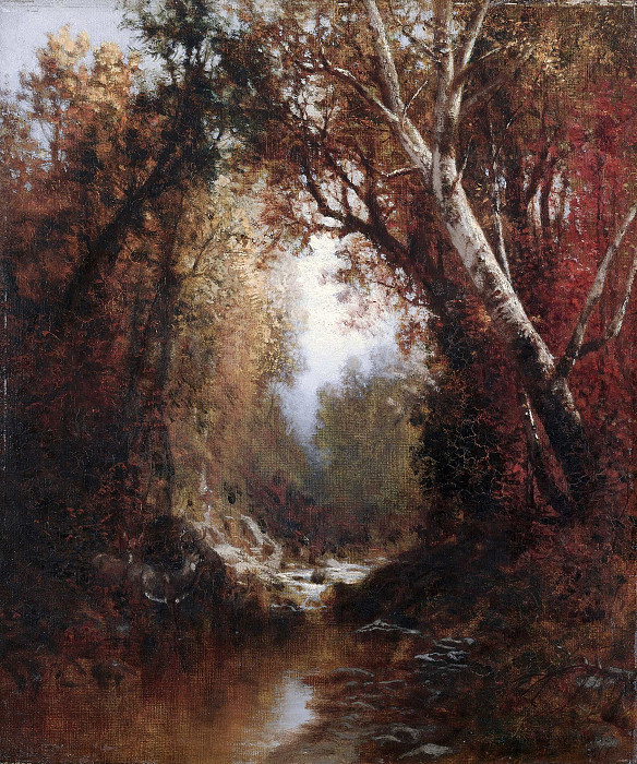 Autumn Scene in the Adirondacks. William Hart