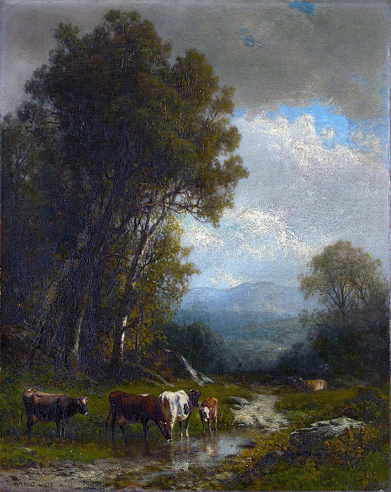 Landscape with Cattle. William Hart