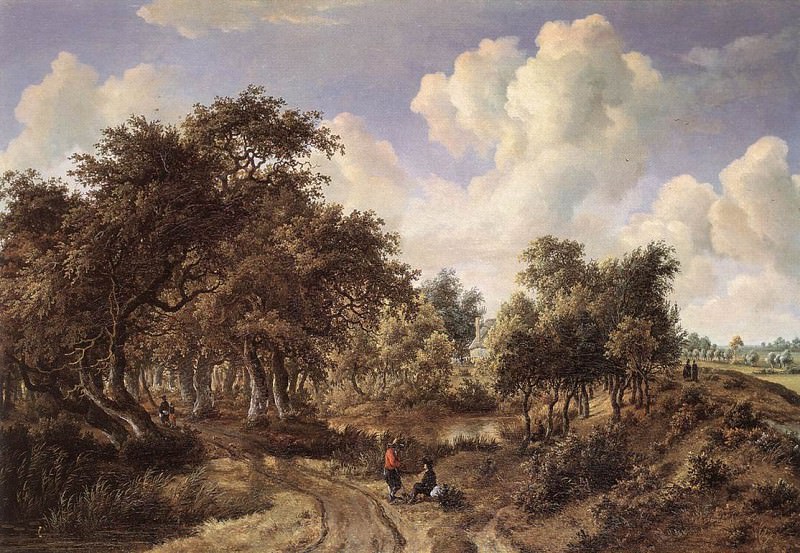 Лесной пейзаж, 1660. Мейндерт Хоббема