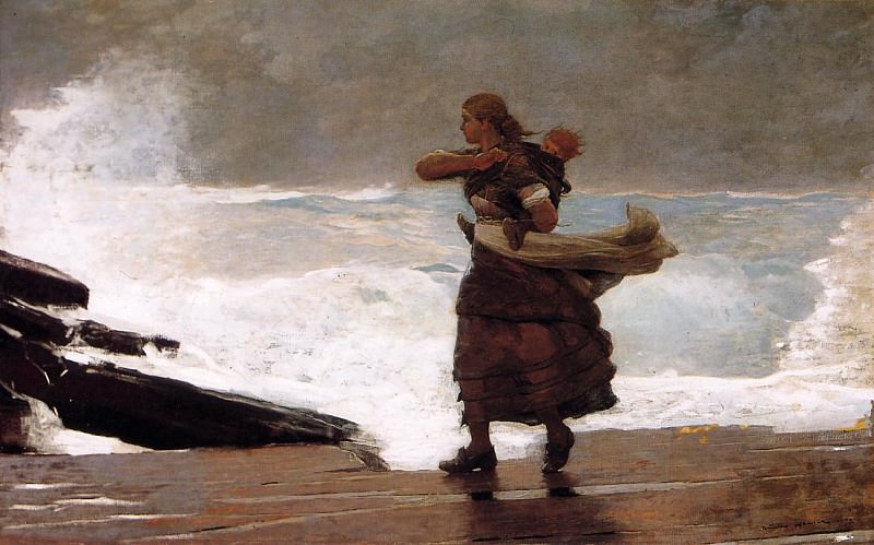 The Gale. Winslow Homer