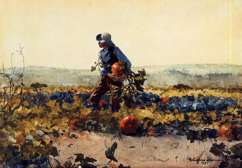 For the Farmer-s Boy old English Song. Winslow Homer