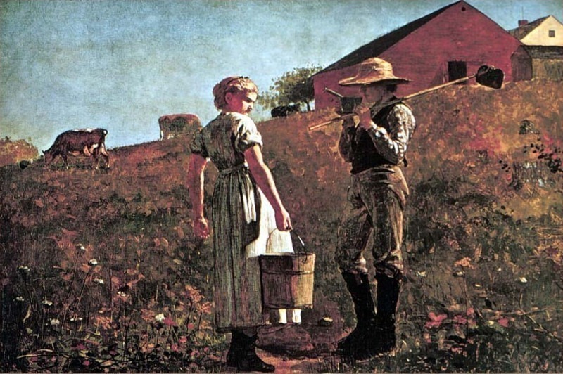 The Milk Pail. Winslow Homer