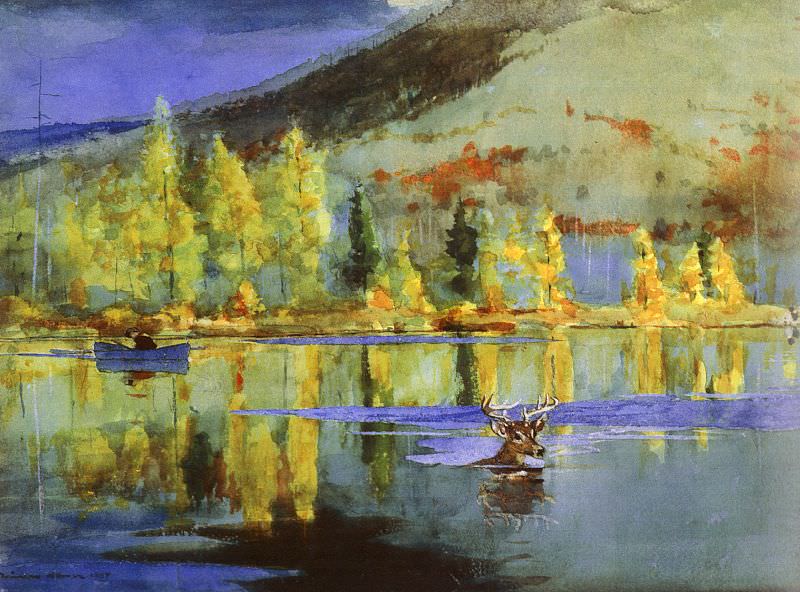 An October Day. Winslow Homer