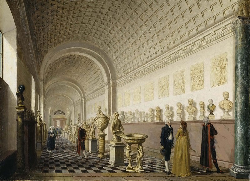 The Inner Gallery of the Royal Museum at the Royal Palace, Stockholm. Pehr Hilleström