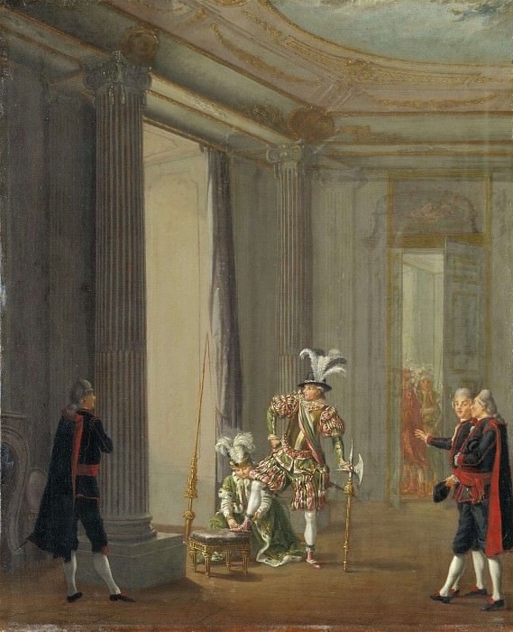 Густав III (1746-1792), король Швеции, в образе Мелеагера. Пер Хиллестрём (Приписывается)