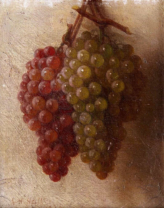 Still Life with Hanging Grapes. George Henry Hall