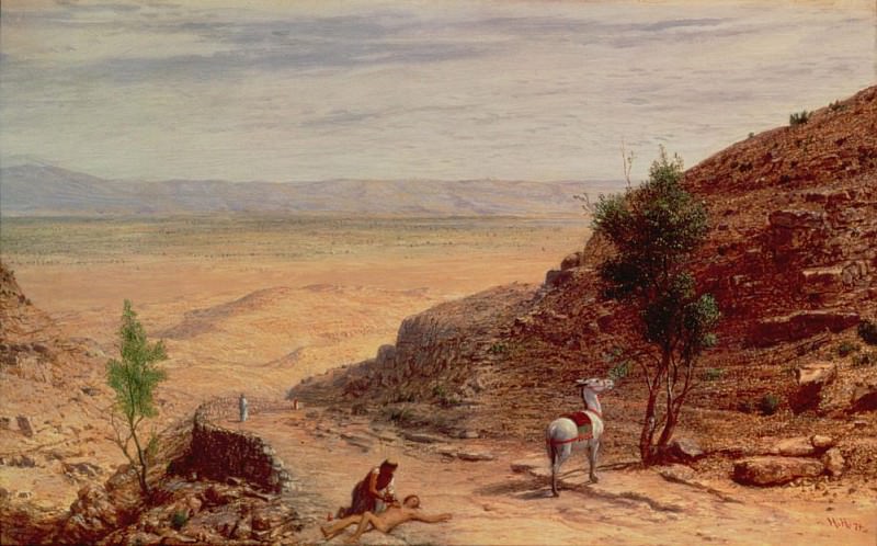 The Road Between Jerusalem and Jericho. Hubert Von Herkomer