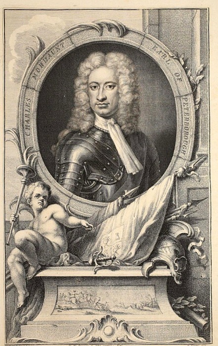 Portrait of Charles Mordaunt, Earl of Peterborough, Jacobus Houbraken