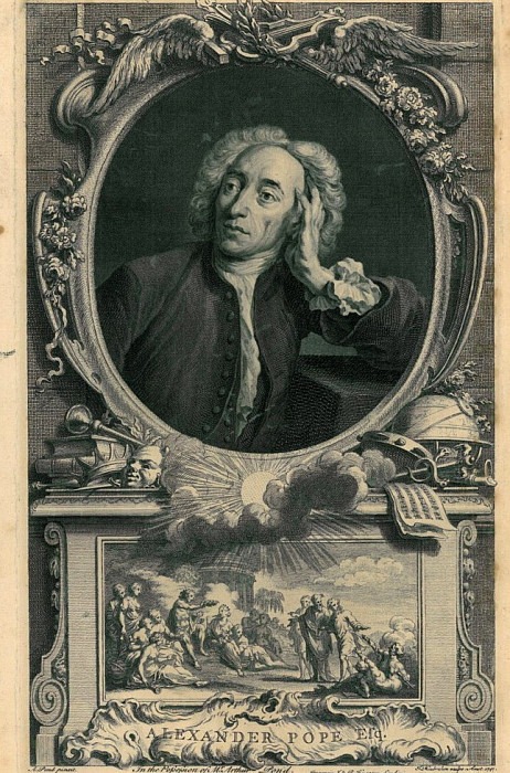 Alexander Pope. Jacobus Houbraken