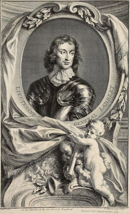 Portrait of Lt General Lambert, Jacobus Houbraken